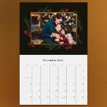 Luxury Bronze Botanical Merry Christmas Photo Calendar<br><div class="desc">Celebrate the year ahead with our luxurious photo calendar that perfectly blends warmth and style. A central spot on the cover and each monthly page is set aside for your treasured family or couples photos. These are framed by sophisticated bronze borders and accented by elegant conifer pine branches, cones, and...</div>