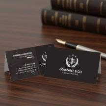 Luxury Brown and White Leather Look Attorney