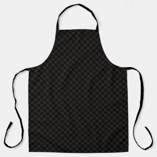 Luxury Brown/Black Checkered Apron