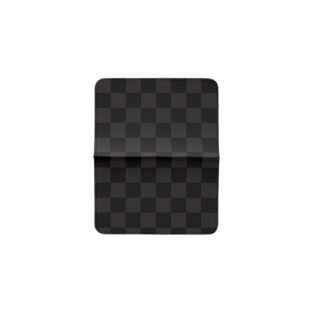 Luxury Brown/black Checkered Card Holder