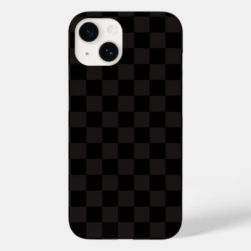 Luxury BrownBlack Checkered Case_Mate iPhone 14 Case