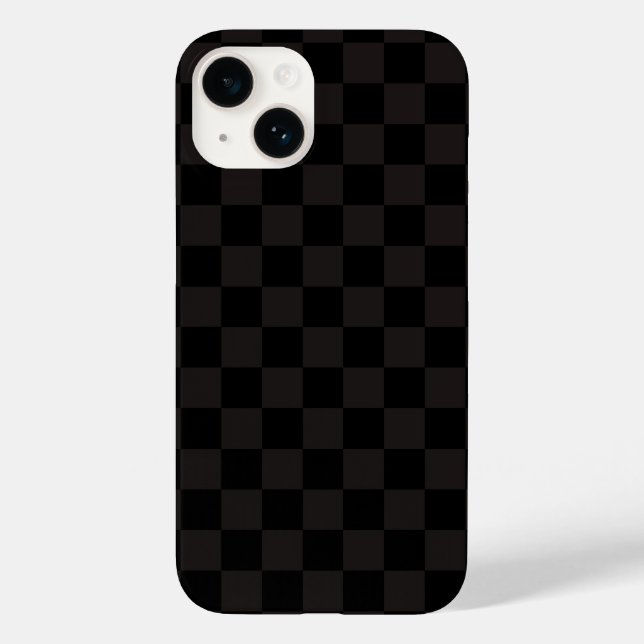 Luxury Brown/Black Checkered Case-Mate iPhone Case (Back)