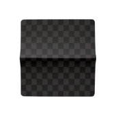 Luxury Brown/Black Checkered Checkbook Cover (Open)