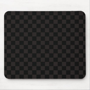 Luxury Brown/Black Checkered Mouse Pad