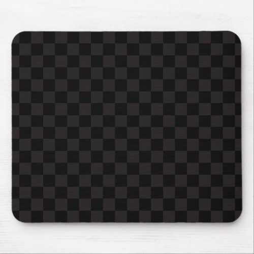 Luxury BrownBlack Checkered Mouse Pad