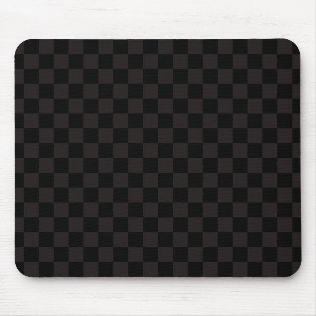 Luxury Brown/Black Checkered Mouse Pad (Front)
