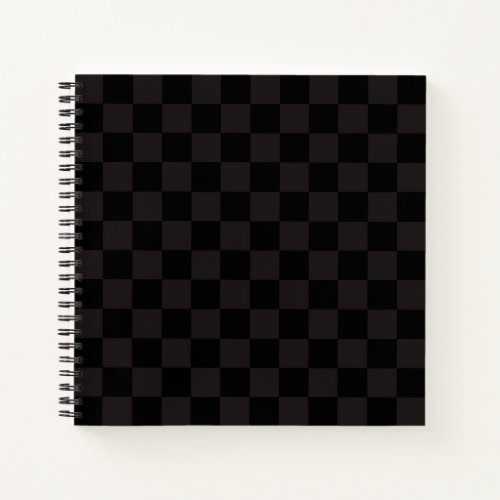 Luxury BrownBlack Checkered Notebook