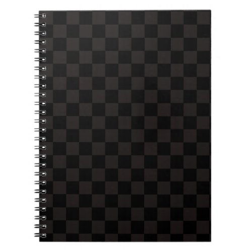 Luxury BrownBlack Checkered Notebook