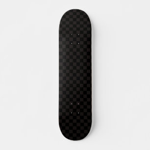 Luxury Brown/Black Checkered Skateboard