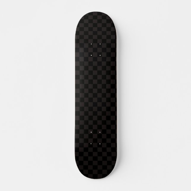Luxury Brown/Black Checkered Skateboard (Front)