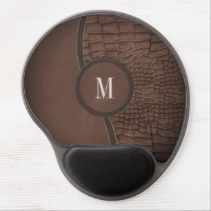Luxury Brown Comfortable & Elegant Design Gel Mouse Pad
