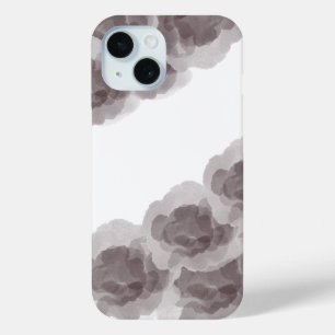 Luxury Brown Magic Rose Watercolor Abstract Art iPhone 15 Case