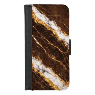 Luxury Brown Marble Gold/White Vein Phone Case