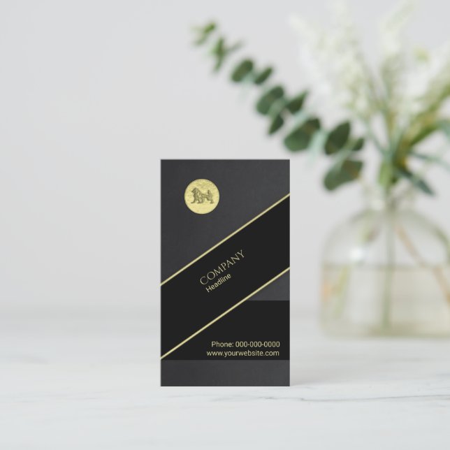 Luxury Business Card (Standing Front)