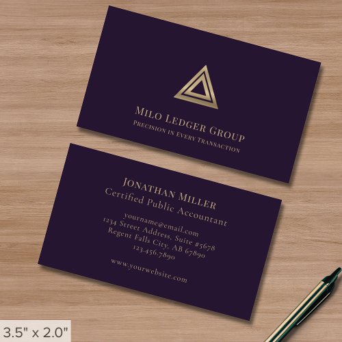 Luxury Business Cards for Accounting Professionals