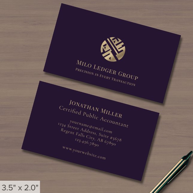 Luxury Business Cards for Accounting Professionals (Creator Uploaded)