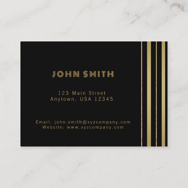 Luxury Business Solutions Business Card (Back)