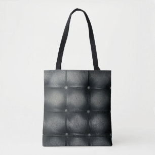 Luxury Buttoned Leather Texture Tote Bag
