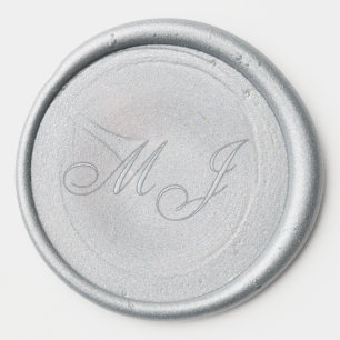 Luxury Calligraphy Monogram Wedding Wax Seal Sticker