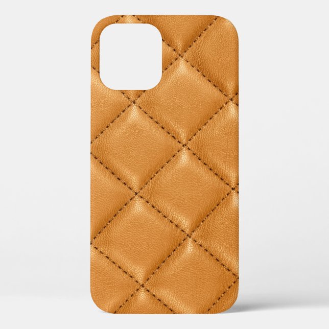 Luxury car brown leather, interior texture. Case-Mate iPhone case (Back)