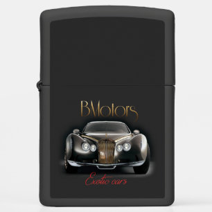 Luxury car graphic concept on Zippo Lighter
