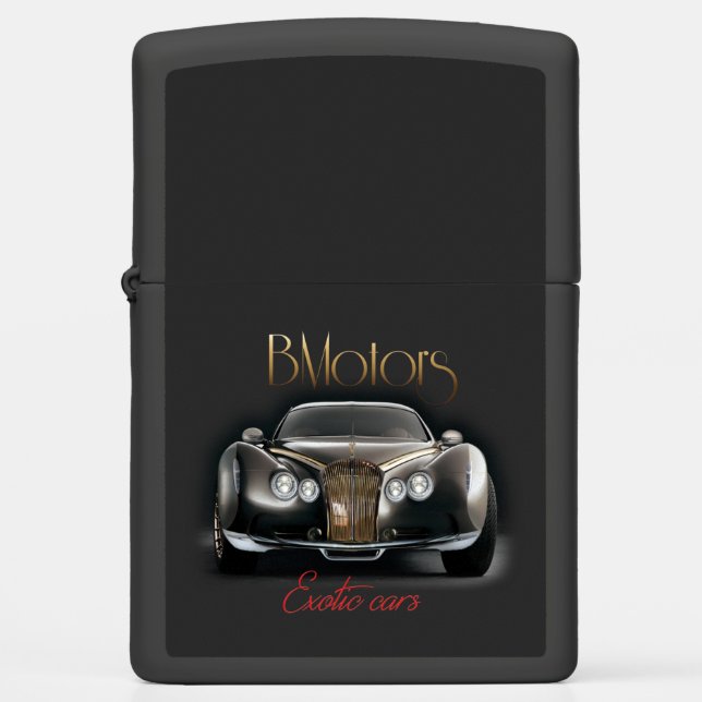 Luxury car graphic concept on Zippo Lighter (Front)