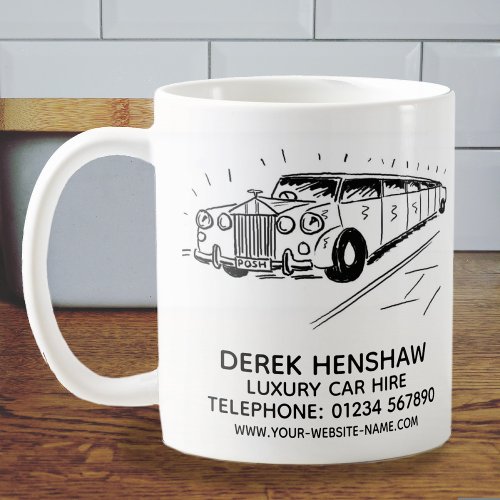 Luxury Car Hire Promotional Coffee Mug