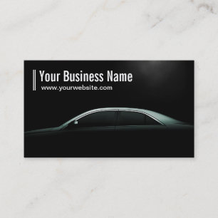 Luxury Car in the Dark Auto Business Card