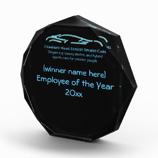 Luxury Car logo - Ice Blue Sports Car award