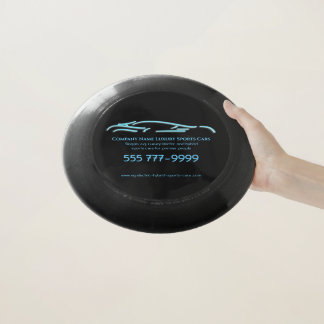 Luxury Car logo - Ice Blue Sports Car Wham-O Frisbee