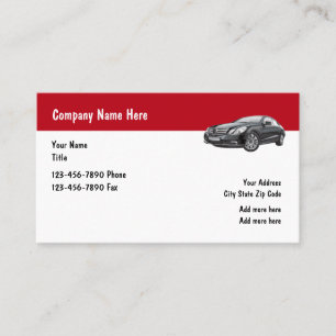Luxury Car Service Automotive Business Card