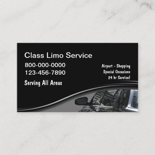 Luxury Car Service Modern Business Cards