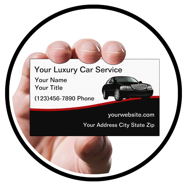 Luxury Car Service Taxi Business Card (Creator Uploaded)