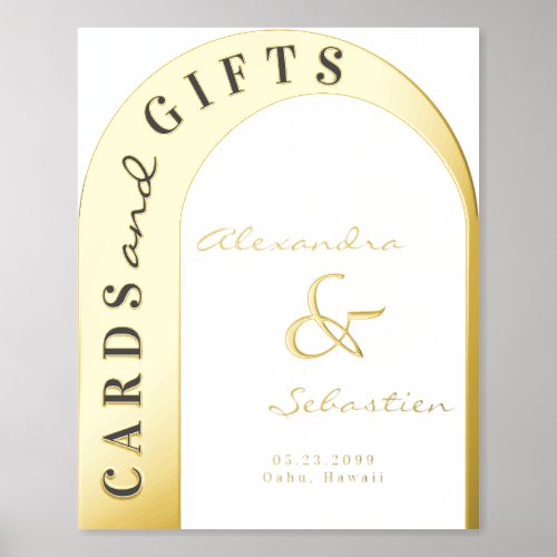 Luxury Cards and Gifts Table Gold Silver Wedding Foil Prints