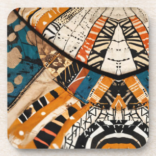 Luxury Caribbean Multicolor Design Beverage Coaster