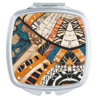 Luxury Caribbean Multicolor Design Compact Mirror