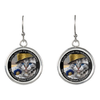 Luxury Cat: Enzo Earrings