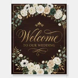 Luxury Ceremony Welcome wedding sign décor party