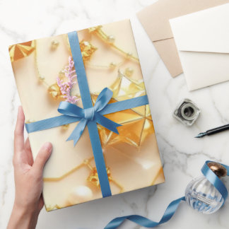 Luxury Champagne Gold Christmas Wrapping Paper