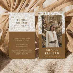 Luxury Cheetah Leopard Print Beauty Brand Photo Business Card