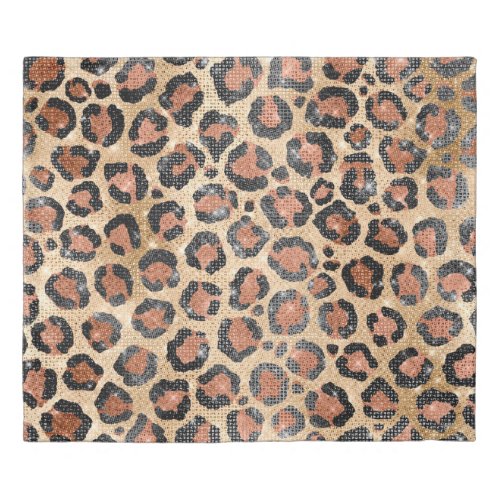 Luxury Chic Gold Black Brown Leopard Animal Print Duvet Cover