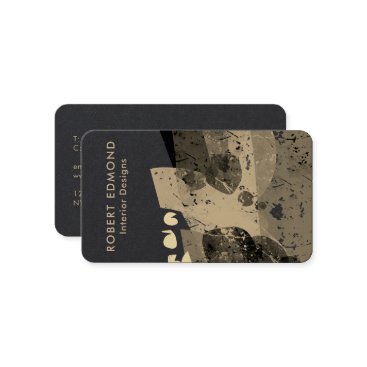 Luxury Chic Golden Artistic Unique Abstract QR Business Card Luxury Chic Golden Artistic Unique Abstract QR Business Card