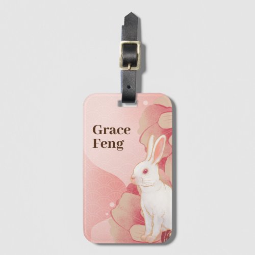 Luxury Chinese New Year of Rabbit 2023 Luggage Tag