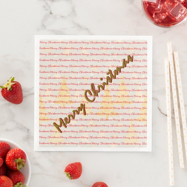 Luxury Christmas Christmas Trees Festive Paper Dinner Napkins (Insitu)