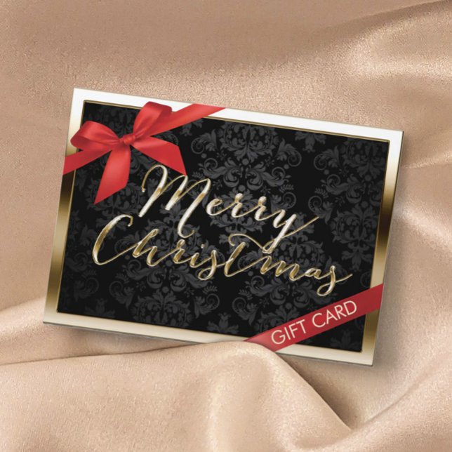 Luxury Christmas Gold Border Gift Certificate (Creator Uploaded)