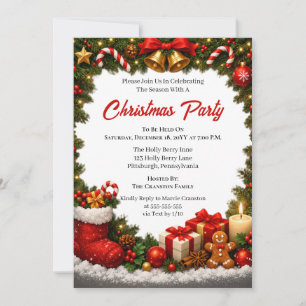 Luxury Christmas Party Invitation