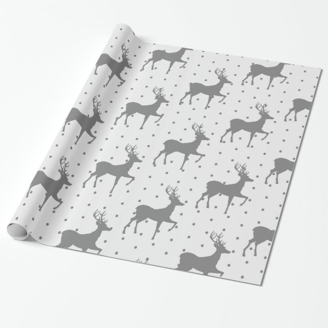Luxury Christmas pattern Wrapping Paper (Unrolled)