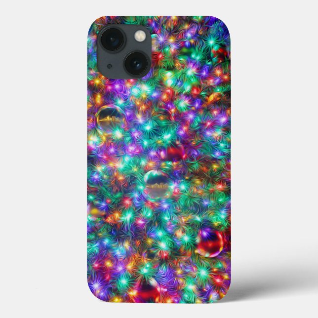 Luxury Christmas Sparkling Stars Case-Mate iPhone Case (Back)