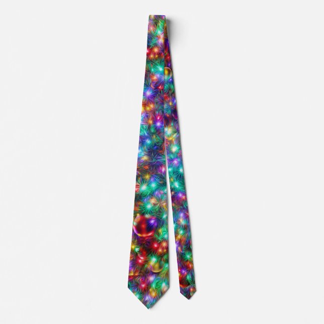 Luxury Christmas Sparkling Stars Neck Tie (Front)