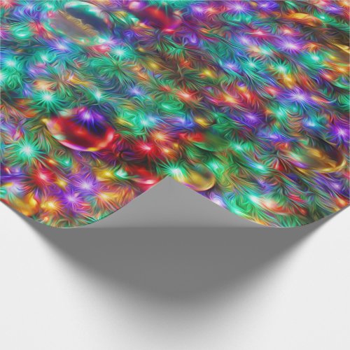 Luxury Christmas Sparkling Stars Wrapping Paper